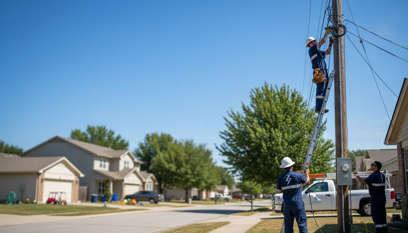 Residential electrician providing installation services in Vienna, SD